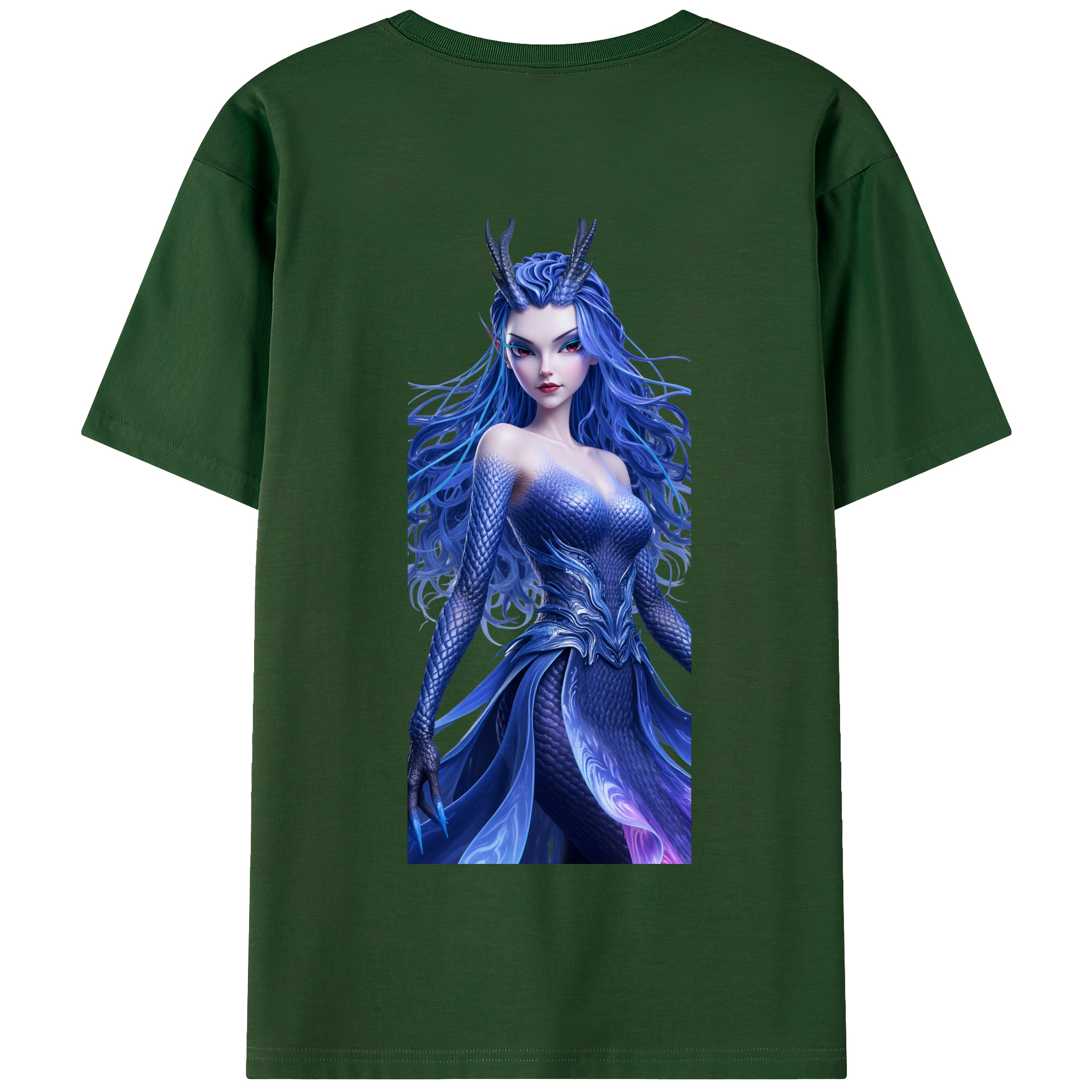 （画像用） Ne Zha 2 ナタ 魔童の大暴れ 綿100％半袖Tシャツ（背面プリント）
